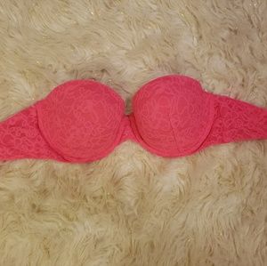 Victoria's Secret lacy hot pink bra